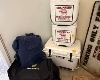 RTIC cooler, air mattresses