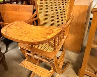 vintage baby high chair