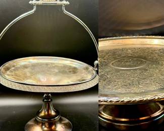 (2) Vintage Silverplate Serving Items Feat Reed & Barton