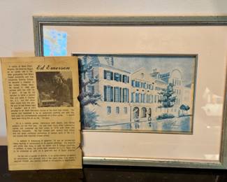Ed Emerson Signed Watercolor Painting