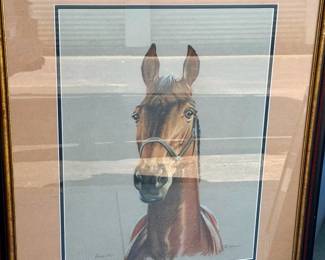 Signed "Versailles" Horse Artwork