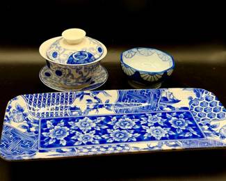 Beautiful Blue Dish Lot