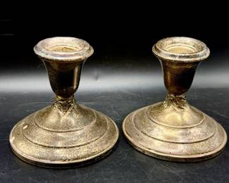 Sterling Silver Weighted Candle Holders