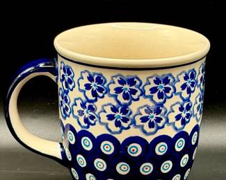 Handmade Polish Pottery Bolesławiec Mug