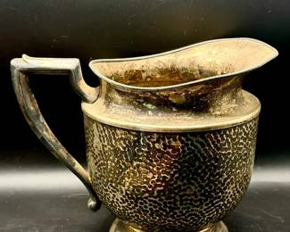 Hallmark Signed Silver Plate Water Pitcher