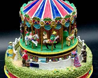 The Carousel Comes To Town Musical Figurine-works