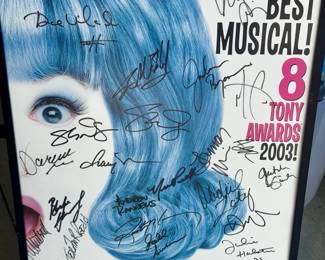 Signed Hairspray Musical Poster
