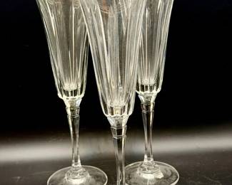 (3) Montecito by MIKASA Fluted Champagne Glasses