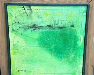 Signed Abstract Painting