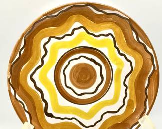 hand-painted Italian pottery plate