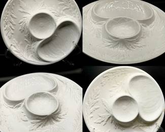 (4) Bordalo Pinheiro Serving Trays