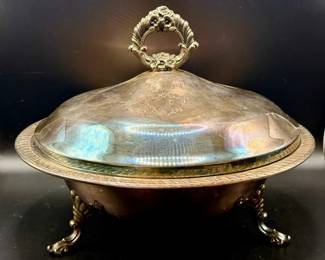 E. B Rogers Silverplate Covered Dish