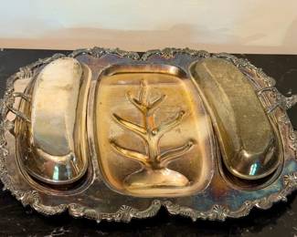 Huge Silver Plate Tray