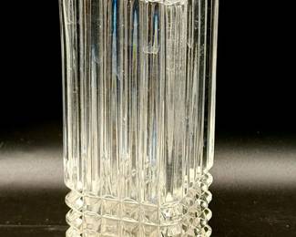 Vintage Deco Nachtmann Bleikristall Lead Crystal Vase Germany Diamond Cut