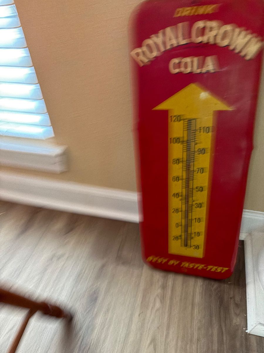 vintage royal crown cola thermometer. Great shape