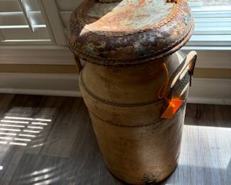 vintage milk can