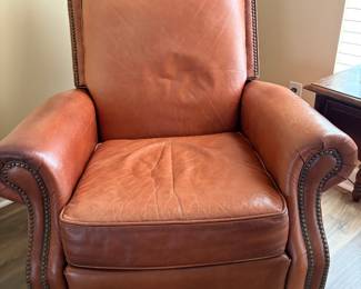 leather nail head trim recliner