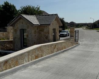Gated community gates will be open during sale time
