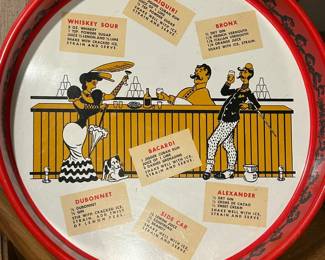 Vintage Bar Tray