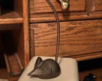 Brass Mouse Memo Holder