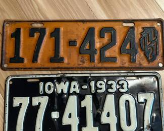 Iowa License Plates