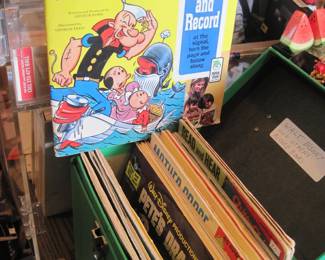 Vintage Record and book ...assorted characters