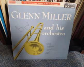 Vintage vinyl swing & jazz record collection