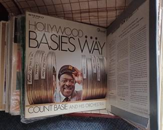 Vintage vinyl swing & jazz record collection