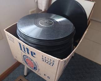 Vintage 78 rpm records (resin)