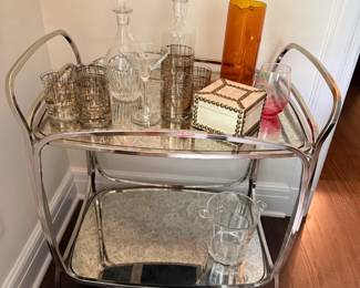 West Elm bar cart