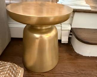 West Elm "Martini" gold metal side table