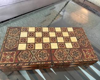 Inlaid Moroccan game box