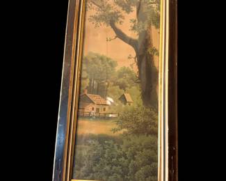 So many unique and pretty antique frames either prints and paintings