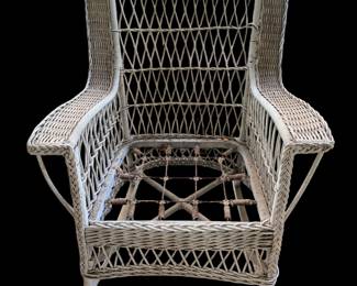 Vintage wicker rocker