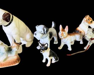 Collection of dog figurines