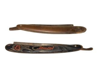 Vintage Robeson Shuredge Straight Razor Etal