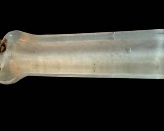 Removable glass handle for Pyrex flame Ware cookware 1940s