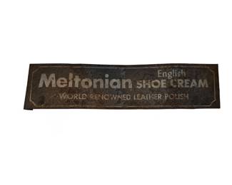 Antique melatonin shoe cream sign