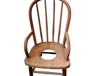 Antique Child's Hoop Back Potty Chair