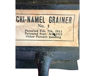 Antique Wood Graining Tools "Chi-Enamel Self-Grainer and Comb" early 1900s original box for furniture metal refinishing grain painting