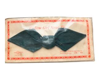 Vintage 1960s Green Girl Scout Uniform Bow Tie Deadstock New In Package