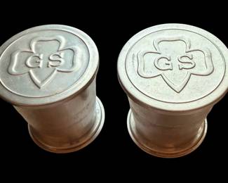 Vintage Girl Scout collapsible cups