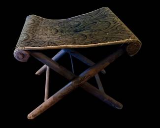 Antique folding stool