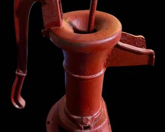 Antique cast iron water pump