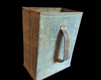 Vintage galvanized scoop