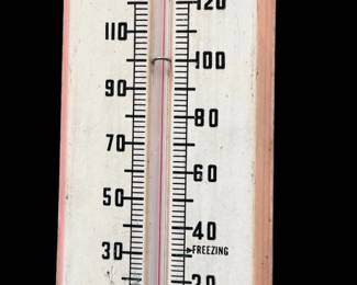 Vintage 1956 Standard Oil Co. "STANDARD FUEL OILS" Advertising Metal Thermometer