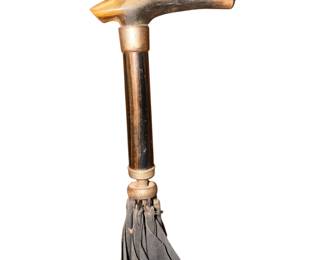 Vintage umbrella with an antler handle