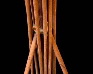 Vintage Antique Wooden Laundry Clothes Dryer Rack Collapsible Primitive