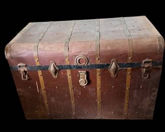 Vintage steamer trunk