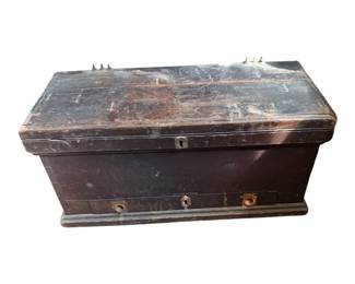 Handmade vintage fish n tackle box